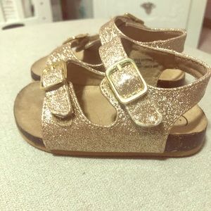 Gold Sparkle Sandals